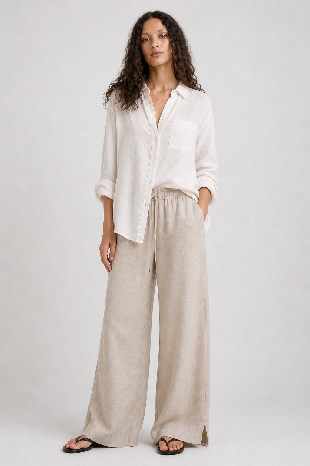 Linen Pants, H&M - Size