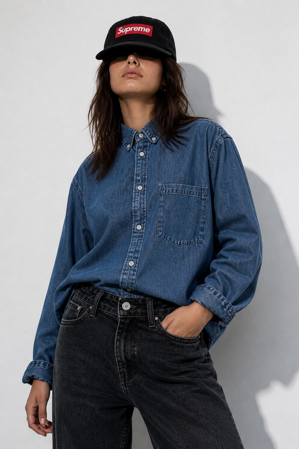 Denim Shirt,  H&M - Size M