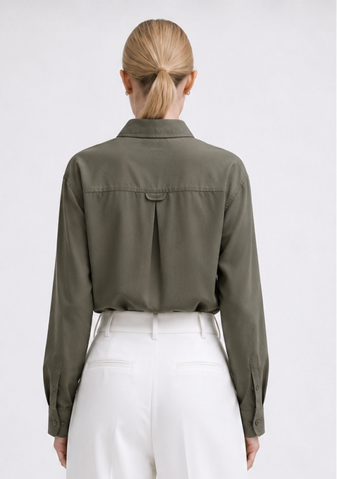 Navy Green Blouse, JDY - Size 38