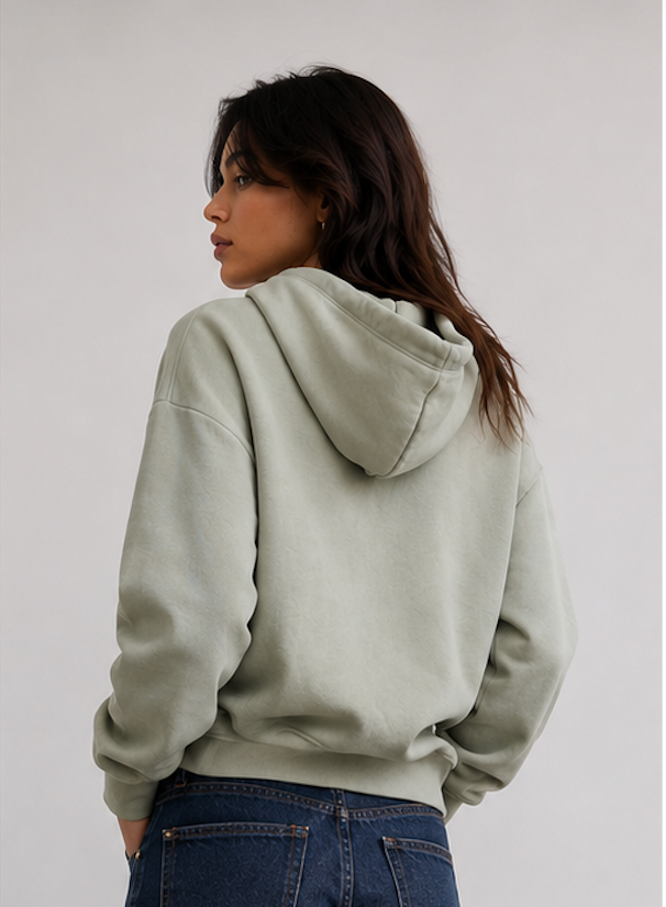 Pastel Green Hoodie, H&M - Size XS