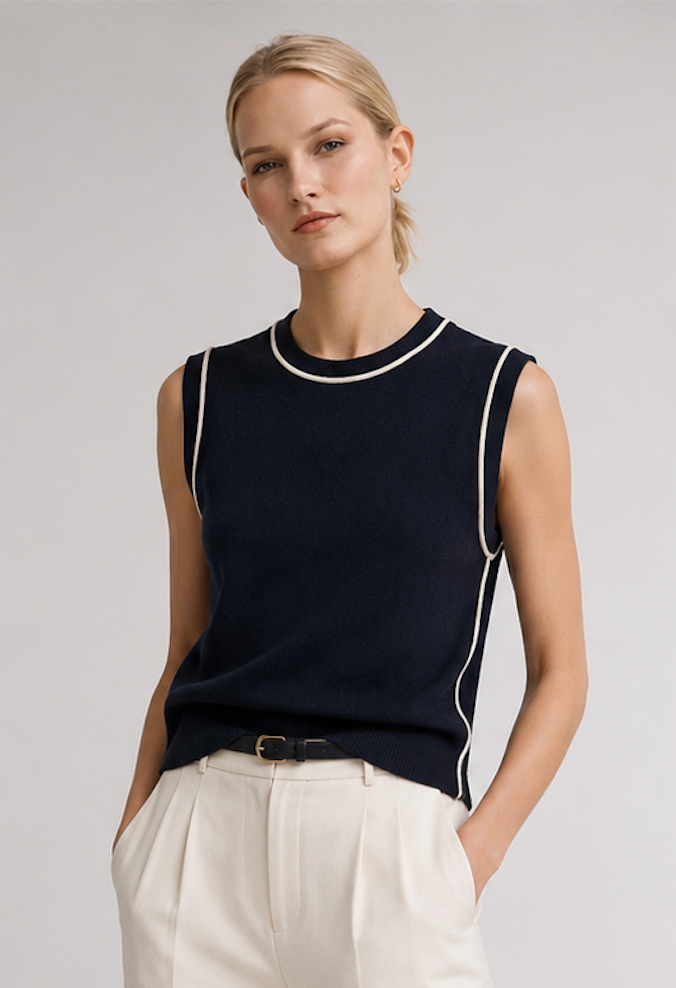 Knitted stretch Vest, ZARA - Size EU S