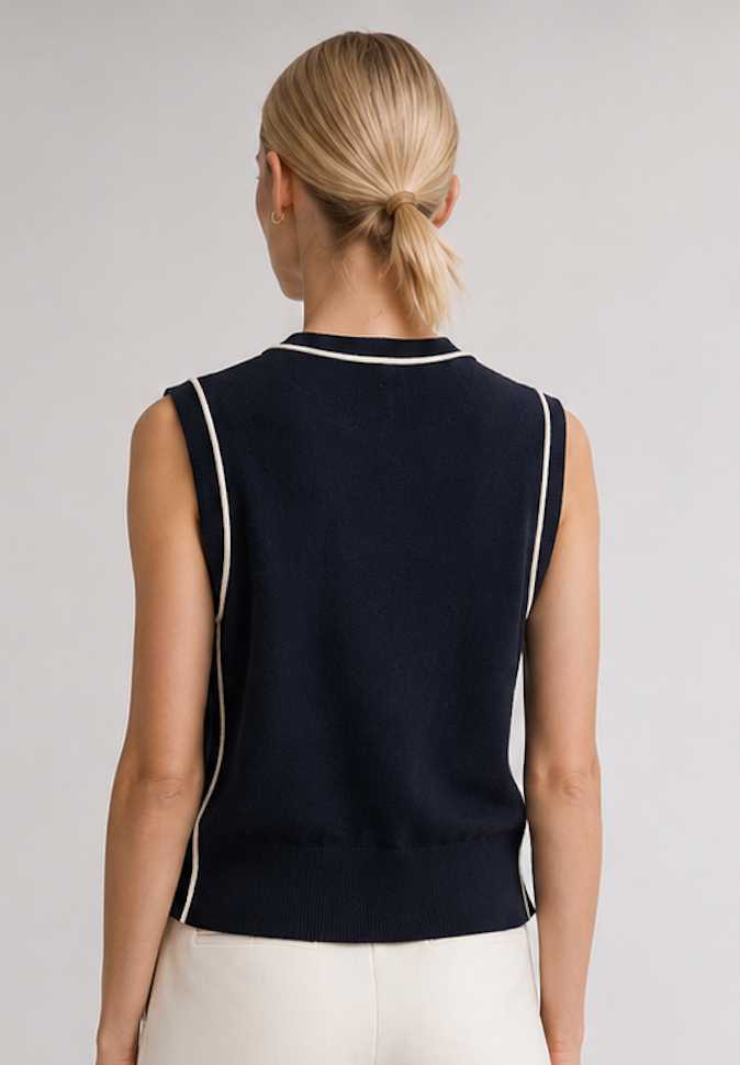 Knitted stretch Vest, ZARA - Size EU S