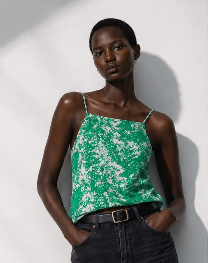 Green/White top, Rut & Circle - Size 34