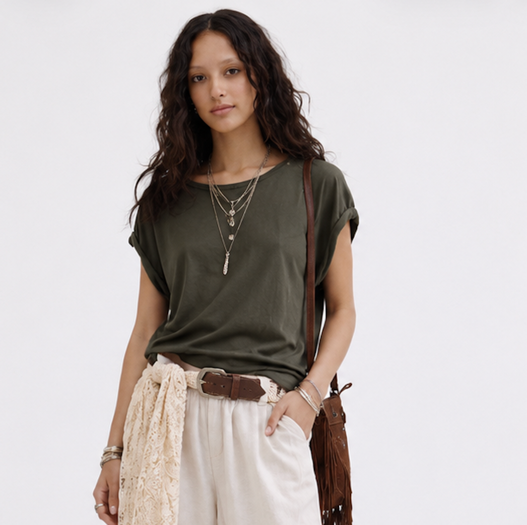 Stretch Sleeveless Top, AWARE- Size M