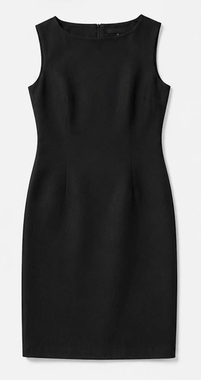 Black Silk Sheath dress, FINITY - Size 12