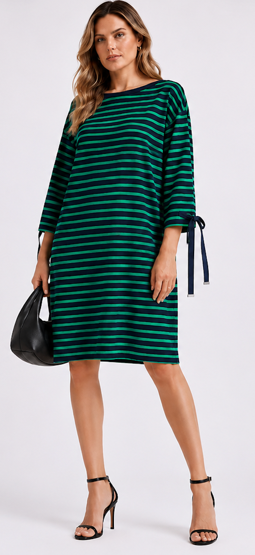 Striped T-shirt Dress, Ralph Lauren  - Size L