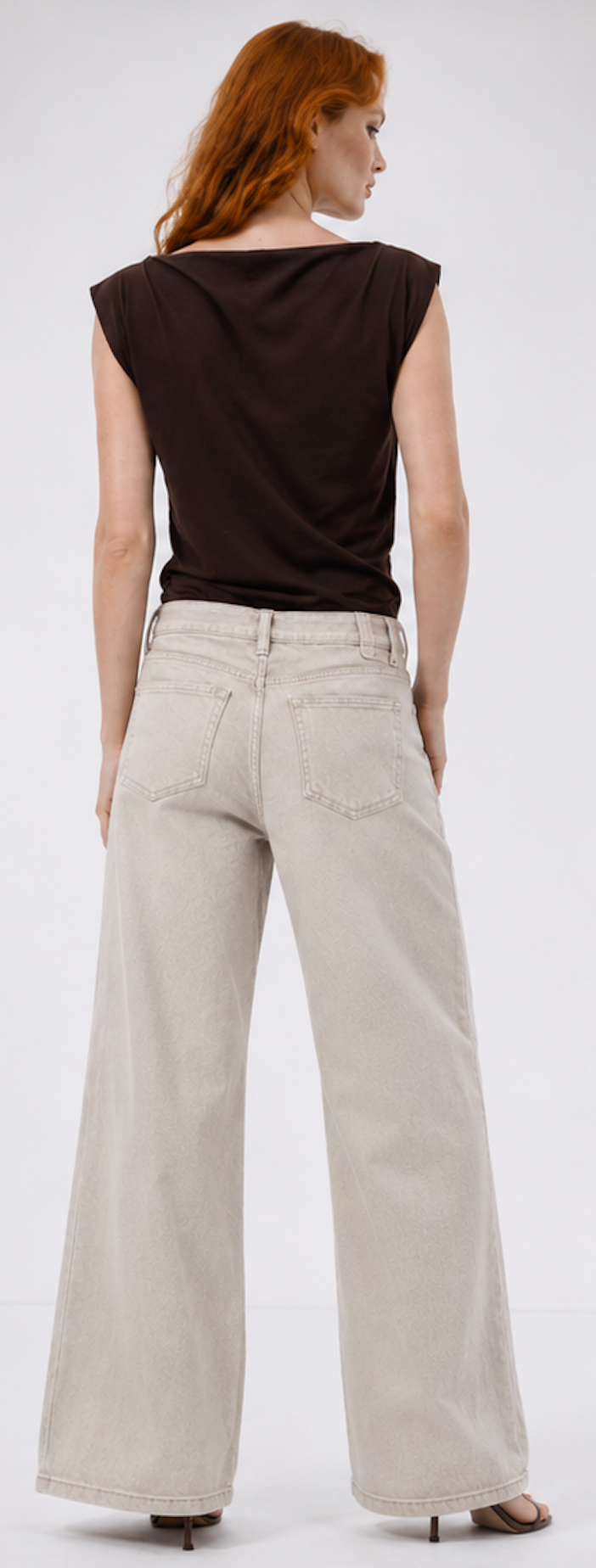 Beige Wide Leg Jeans, DIVIDED H&M – Size 38