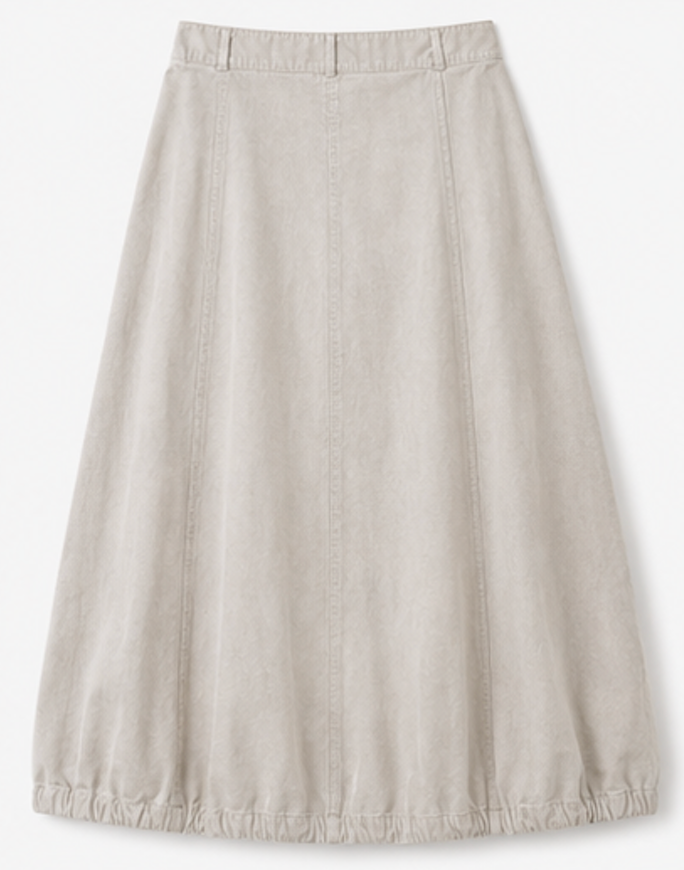 Beige Balloon Hem Midi Skirt, B.YOUNG – Size 36