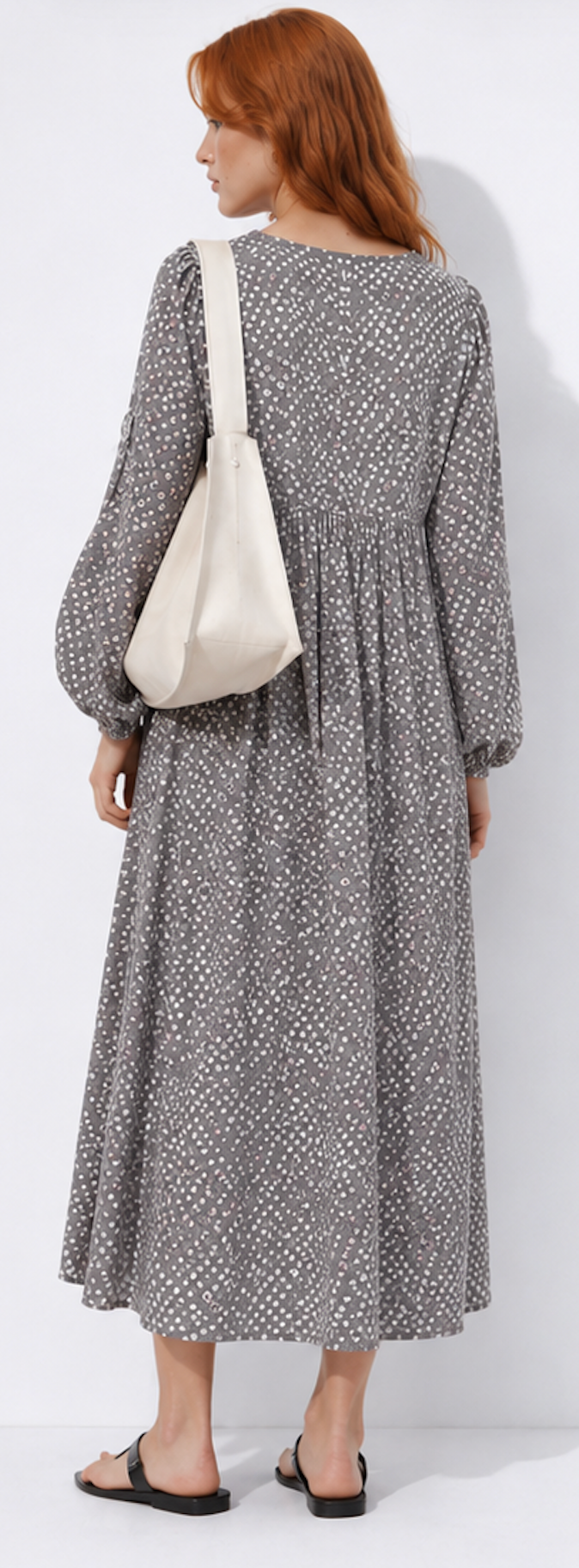 Grey printed Midi Dress, NOA NOA – Size S