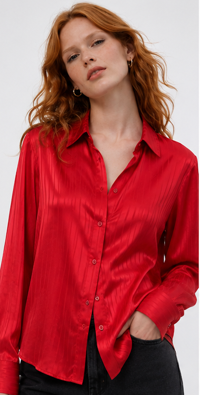 Red Blouse, Bloch design – Size 38