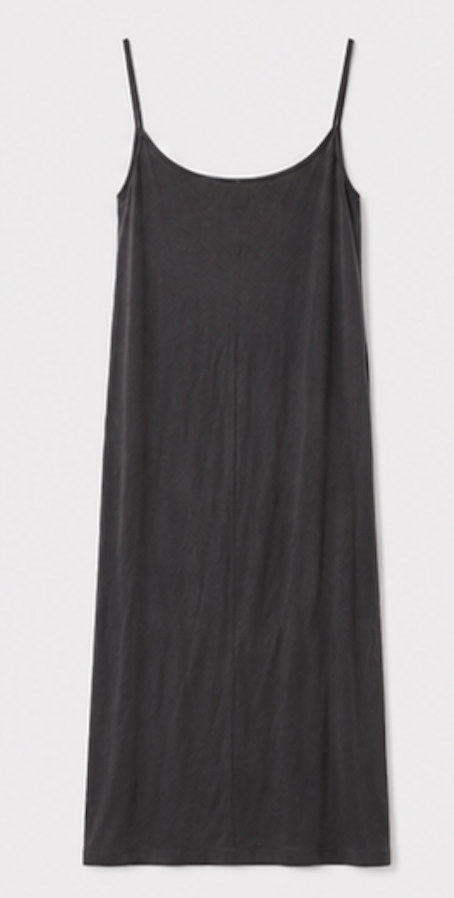 Charcoal grey ribbed Slip Dress, H&M – Size S
