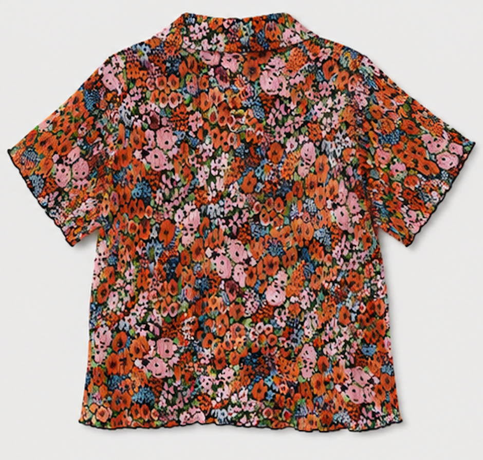 Floral Button-Down Shirt, MONKI – Size XS