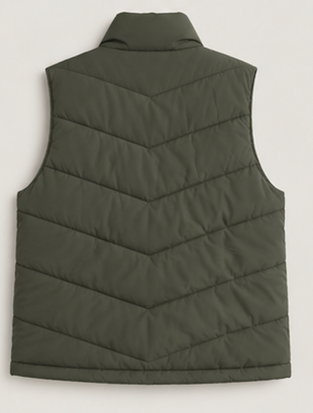 Forest green puffer vest, NOISY MAY - Size L