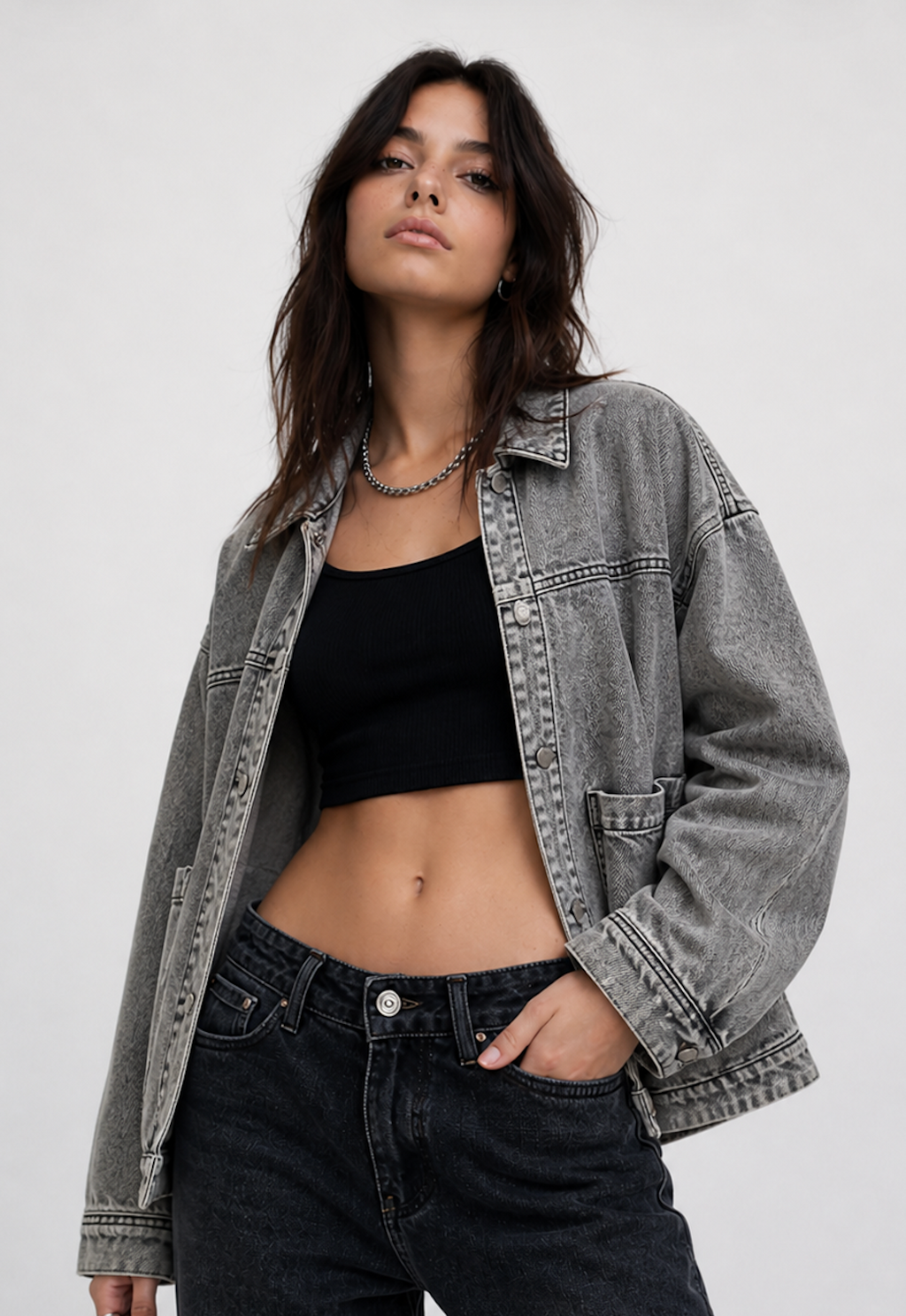 Denim Jacket, Zara - Size XS