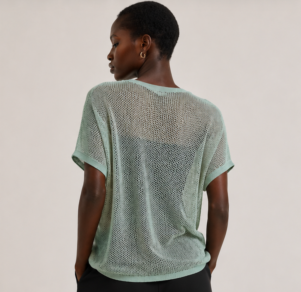 Knitted see-through top, Saint Tropez - Size M
