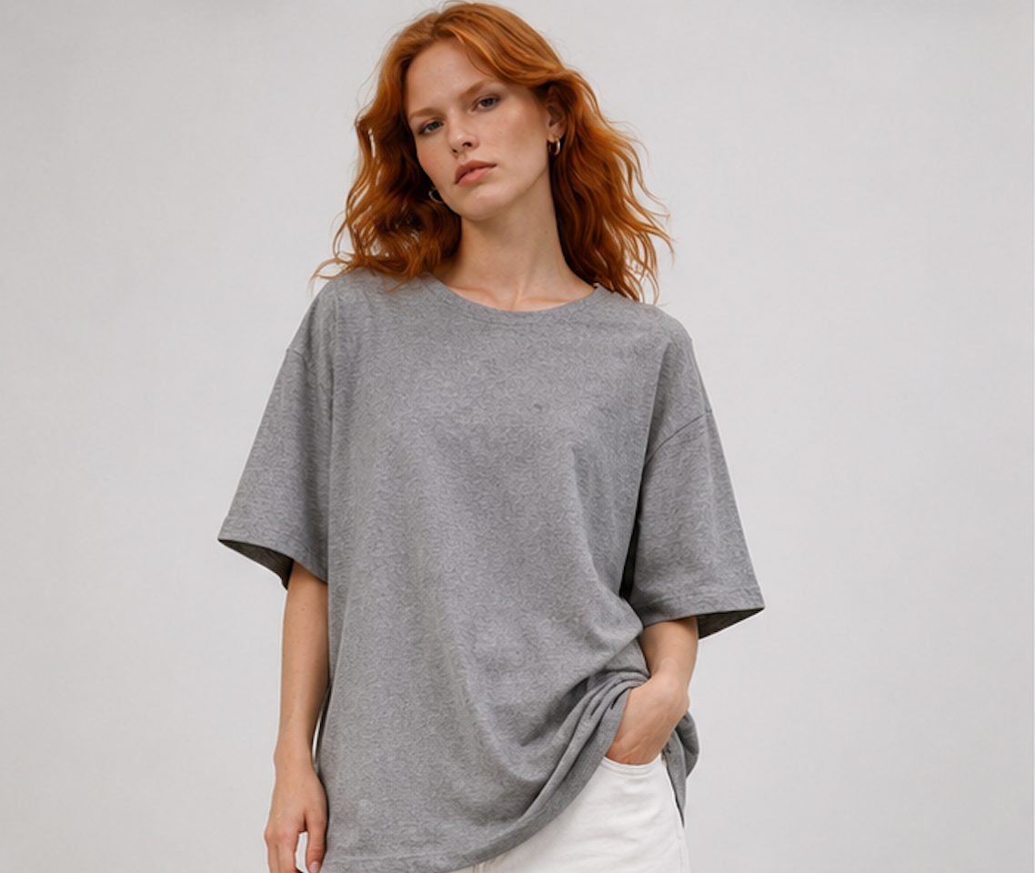 Grey T-shirt, H&M - Size EU M