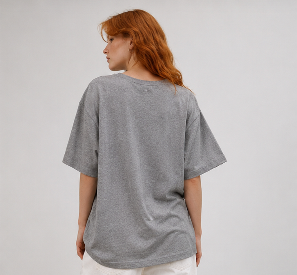 Grey T-shirt, H&M - Size EU M
