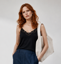 Black lace top- Size S