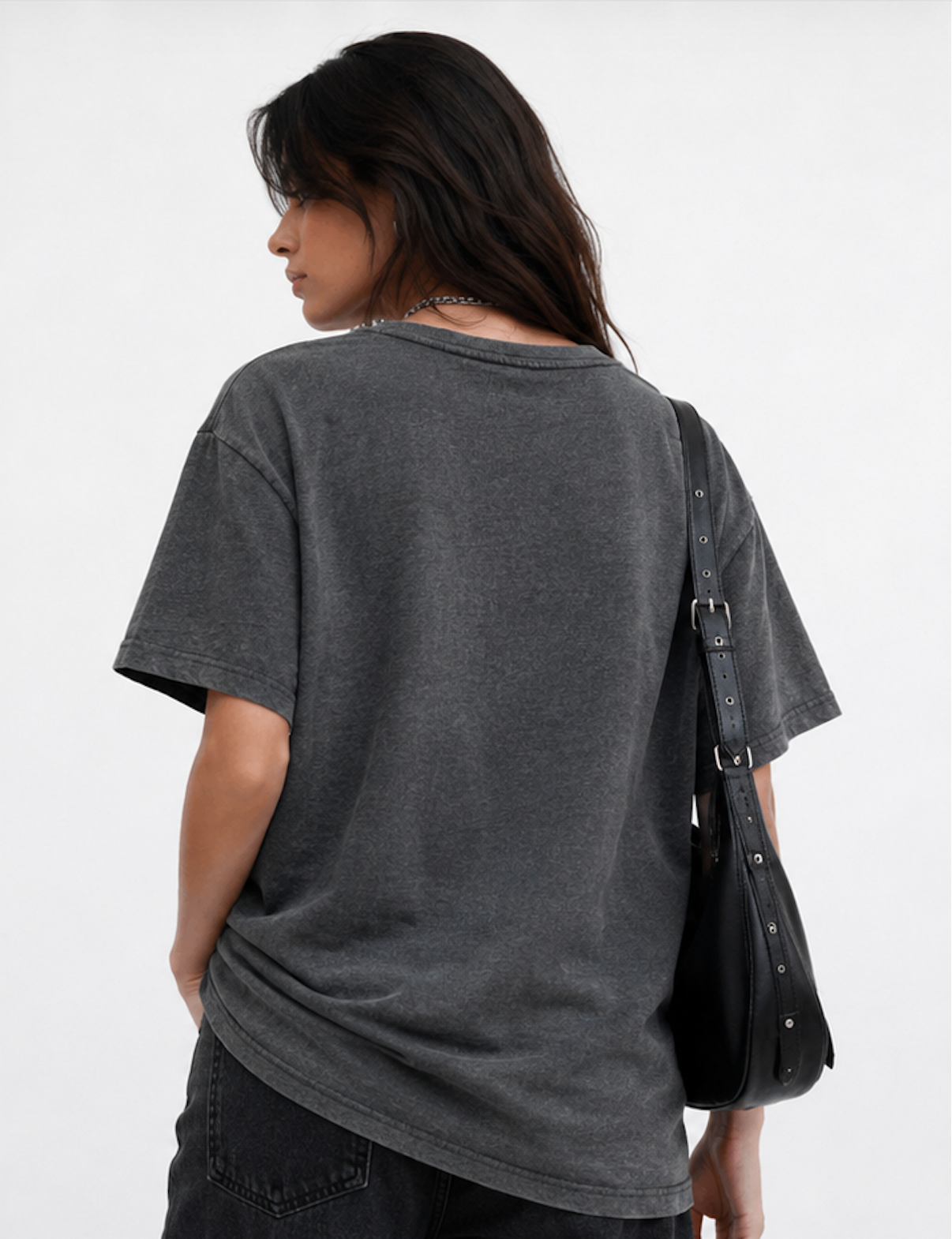 Charcoal Graphic T-Shirt, MOSS Copenhagen - Size S