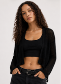 Black Knitted Cardigan, H&M - Size XS