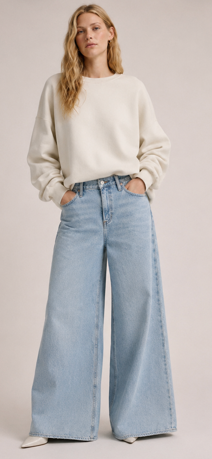 Super Wide Leg Jeans, H&M  – Size XS