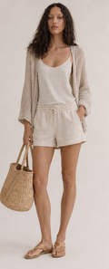 Beige Linned Shorts, COOP - Size M