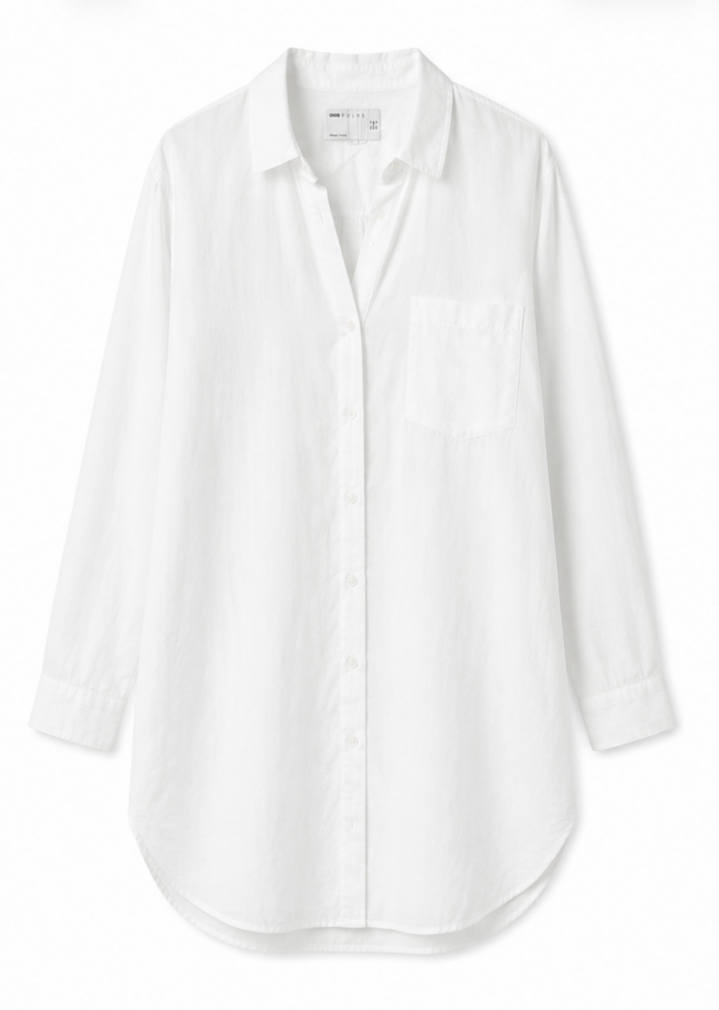 White Linned Blouse, ASOS DESIGN - Size S