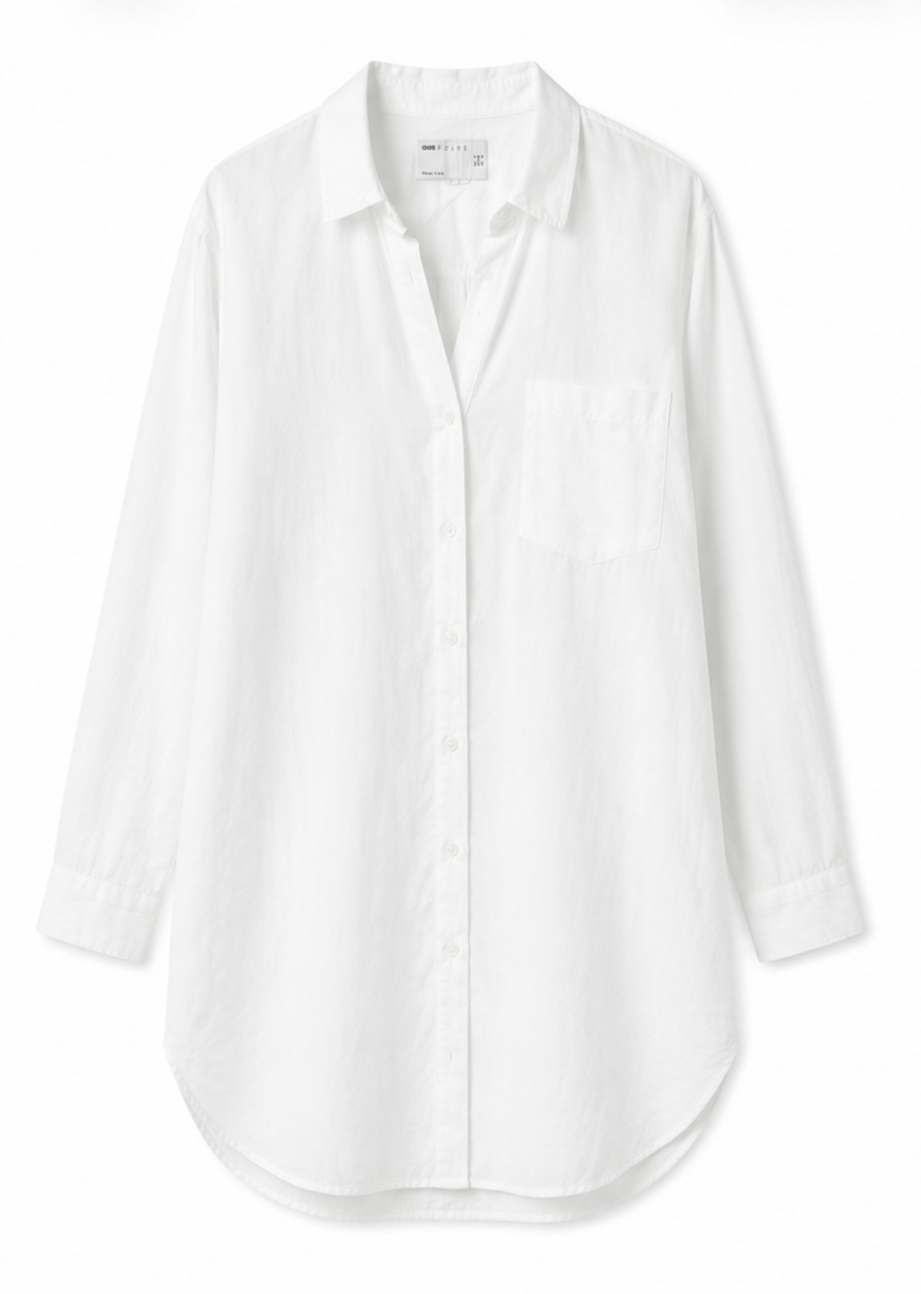 White Linned Blouse, ASOS DESIGN - Size S