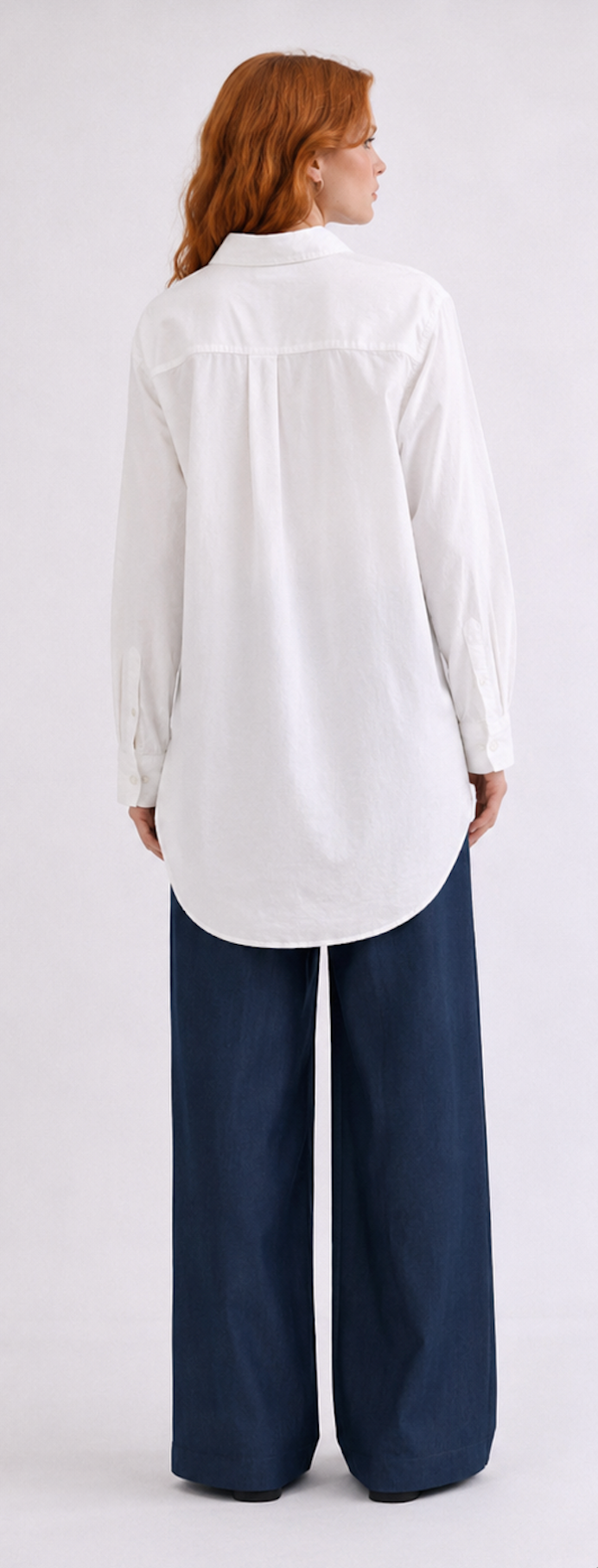 White cotton Shirt, VRS - Size S