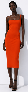 Bright orange slip dress, Envii - Size S