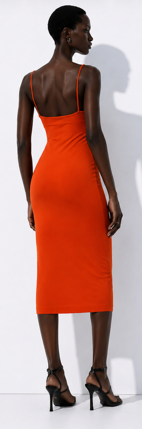 Bright orange slip dress, Envii - Size S