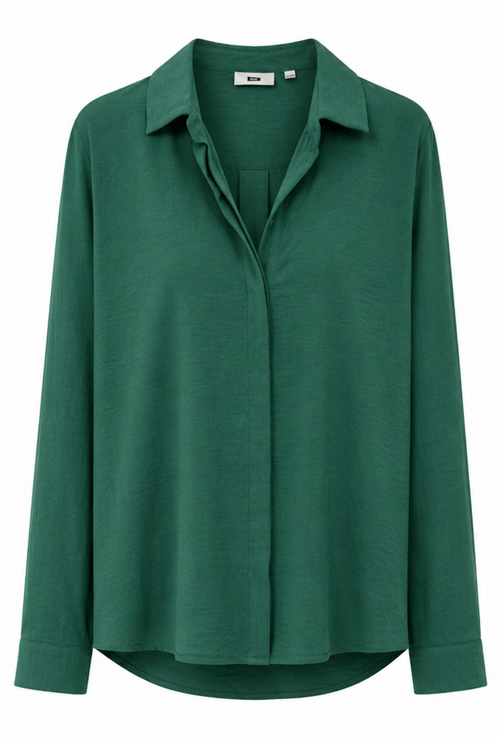Deep Green collared Blouse, WE - Size S