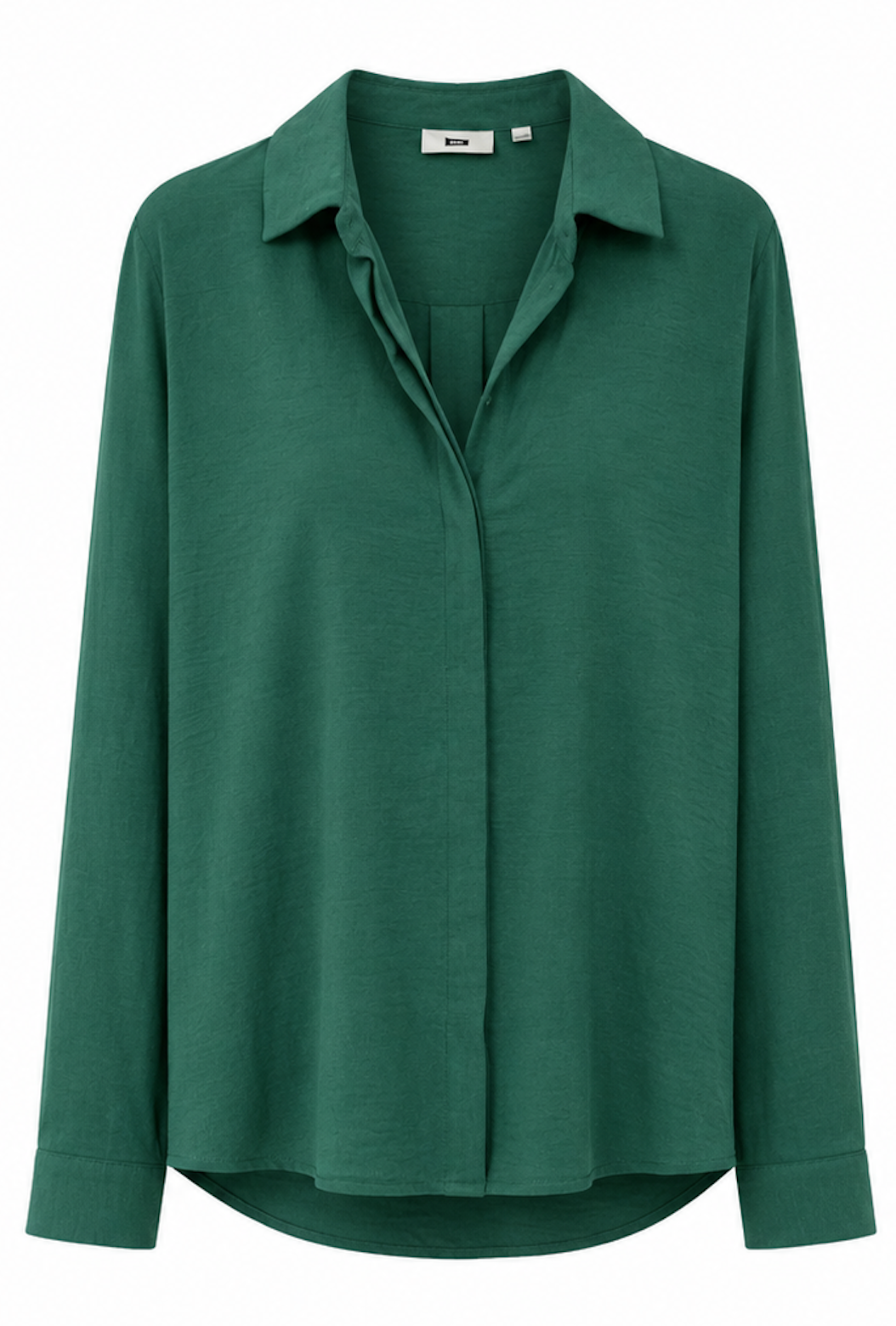 Deep Green collared Blouse, WE - Size S