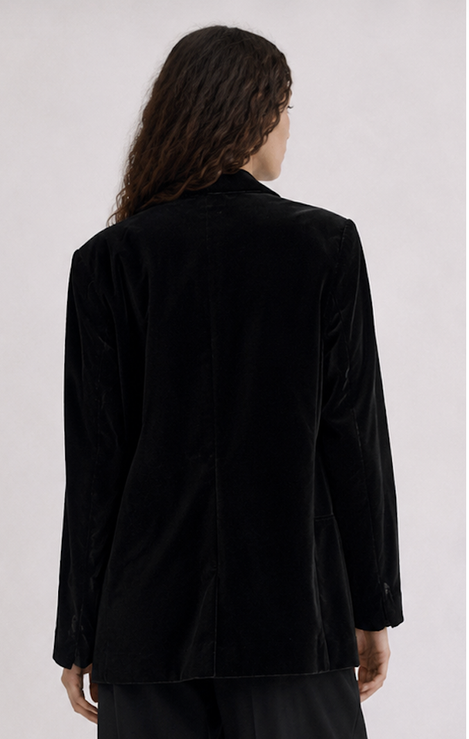 Black Velvet Blazer, Zara basic  – Size EU S