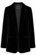 Black Velvet Blazer, Zara basic  – Size EU S