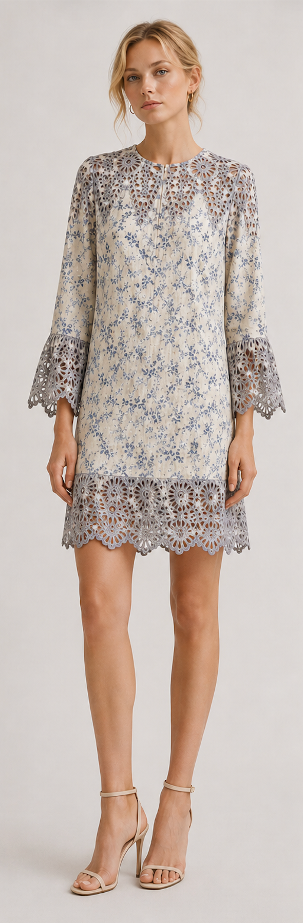 Romantic Embroidered Dress, GANNI - Size S