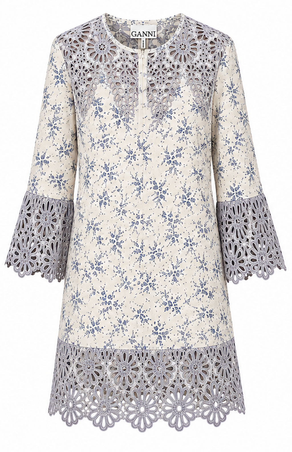 Romantic Embroidered Dress, GANNI - Size S