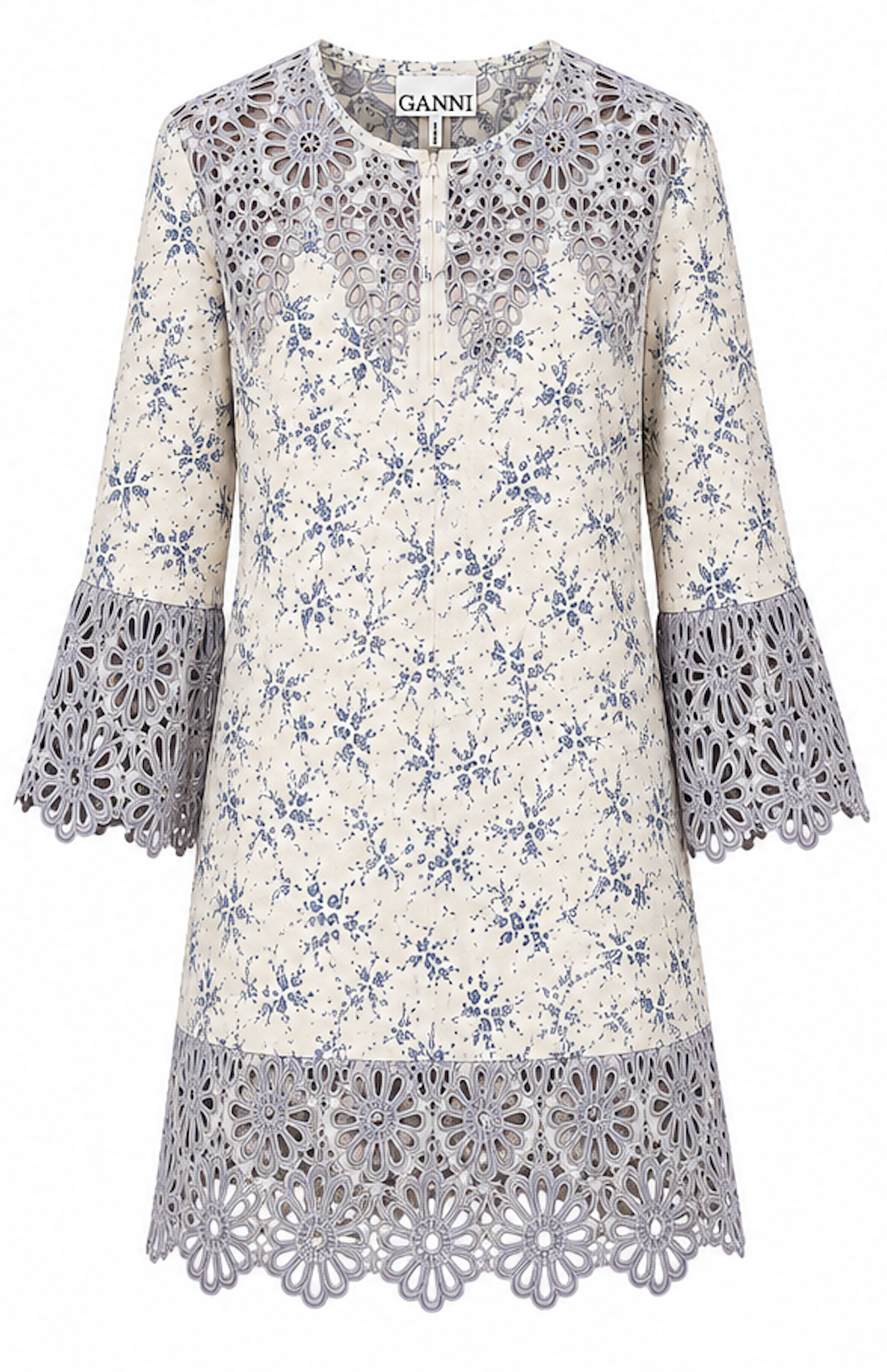 Romantic Embroidered Dress, GANNI - Size S