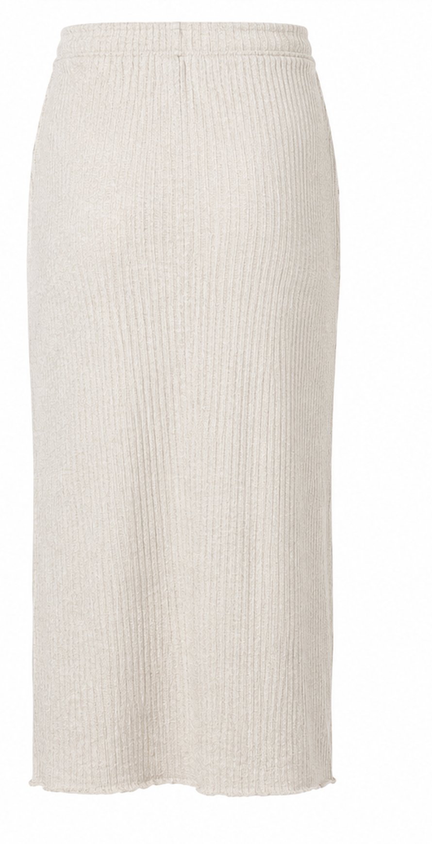Beige Ribbed Stretch Skirt, ONLY – Size S