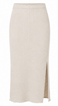 Beige Ribbed Stretch Skirt, ONLY – Size S