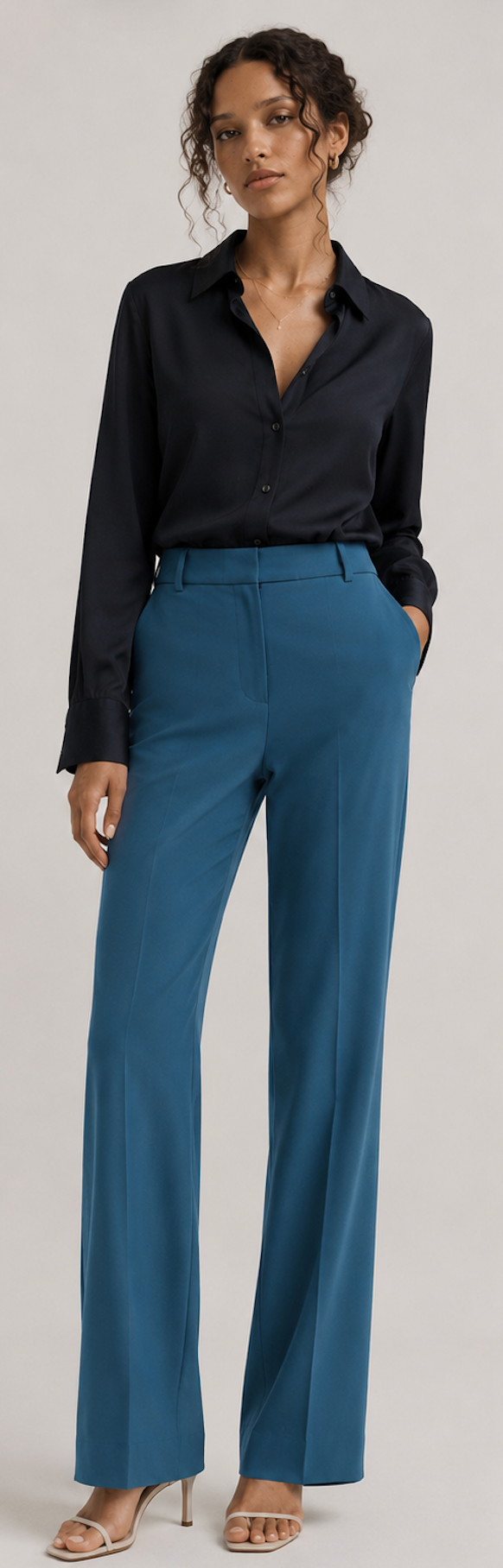 Bright blue Dress Tailored Trousers, REISS - Size XS