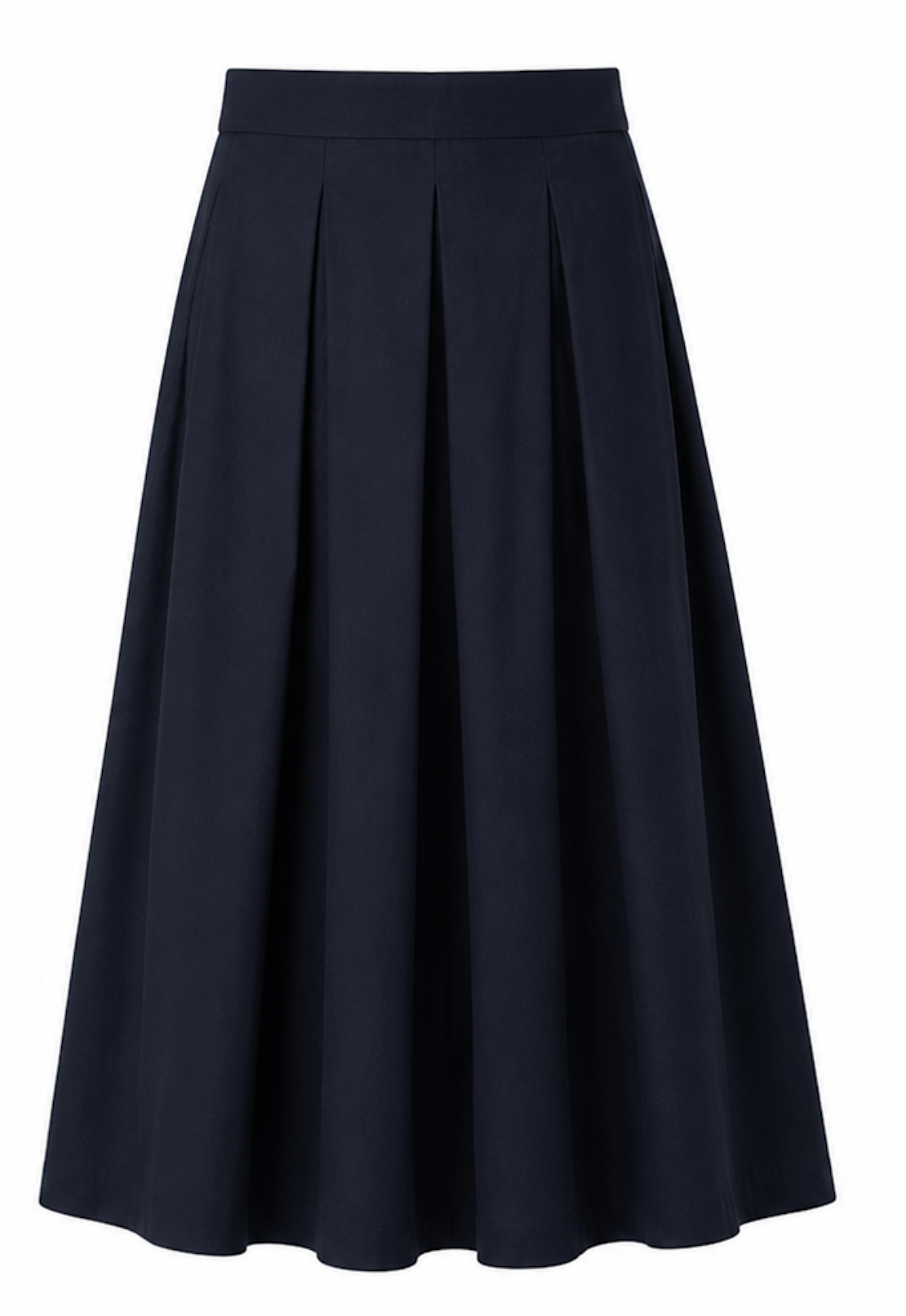 Classic Navy midi skirt, COS - Size XS