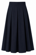 Classic Navy midi skirt, COS - Size XS