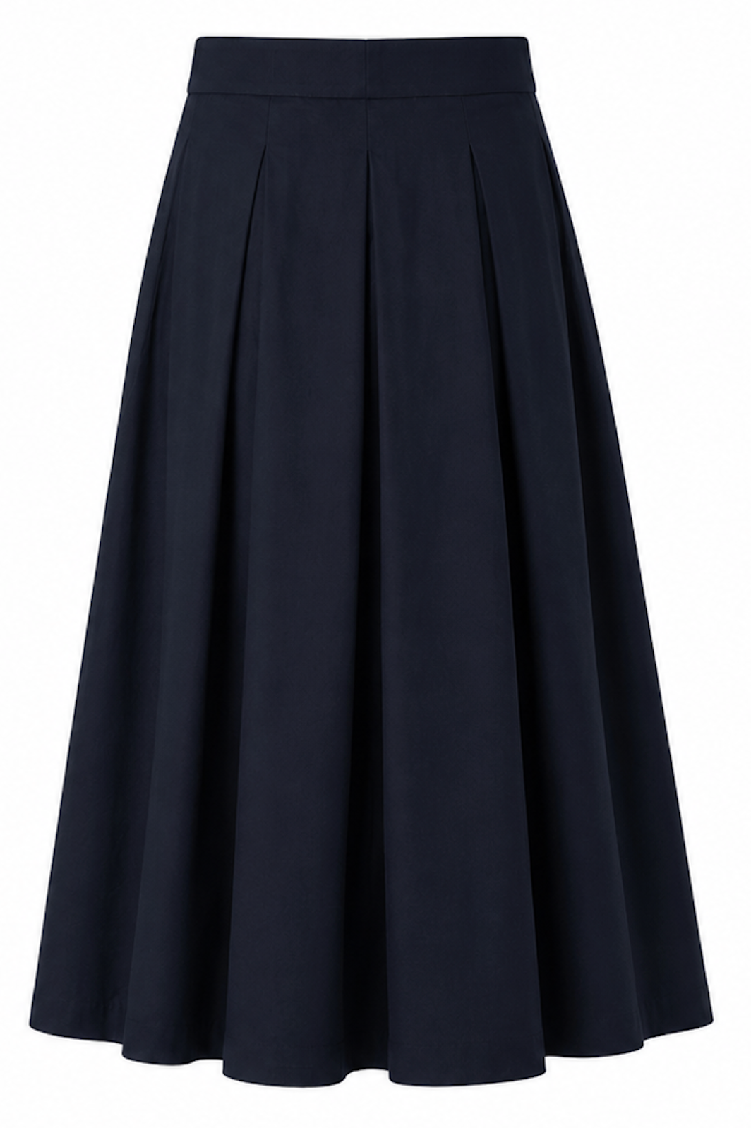 Classic Navy midi skirt, COS - Size XS
