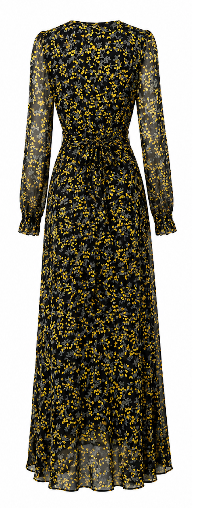 Elegant Maxi Wrap Dress, GANNI - Size S