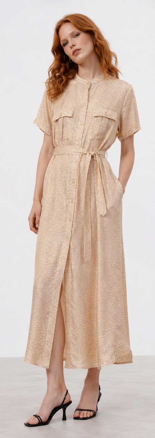 Elegant Clooared Blouse Dress, Vero Moda - Size S