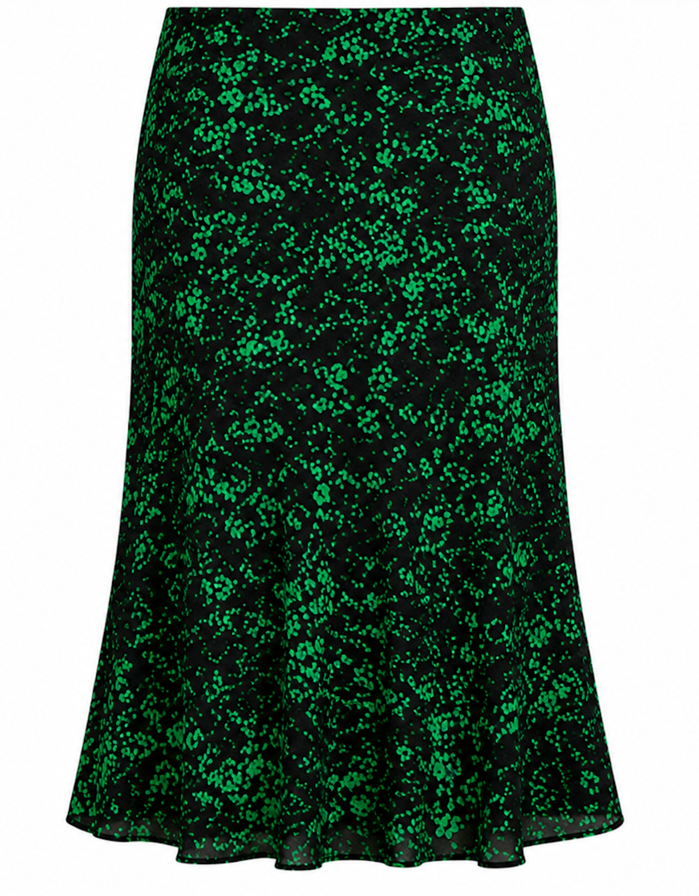 Black and Green Feminin Skirt, Lindex - Size XS