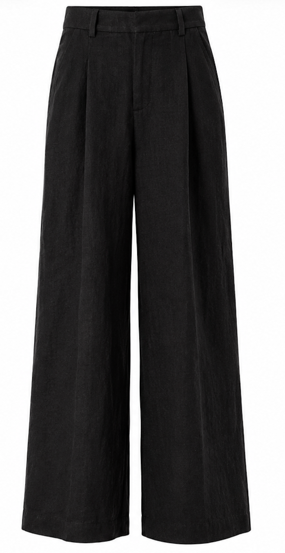 Black Wide Leg Pants, H&M - Size S
