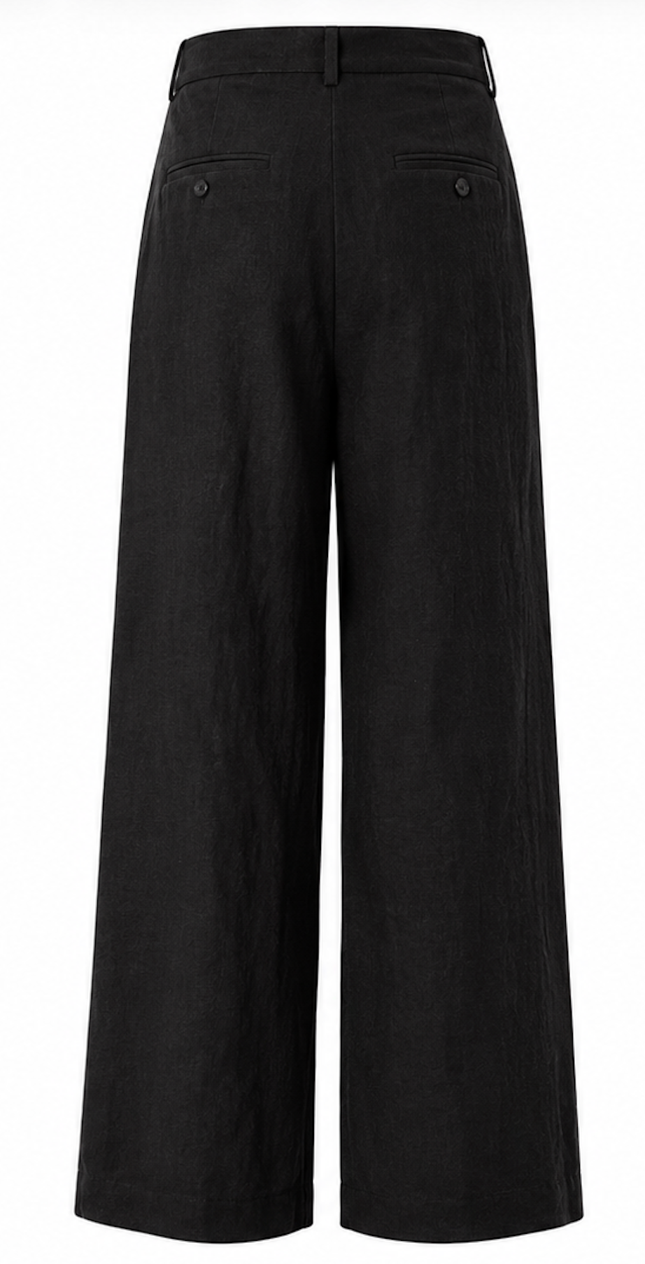 Black Wide Leg Pants, H&M - Size S