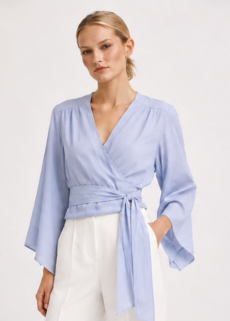 Feminin wrap-Blouse, Envii - Size S